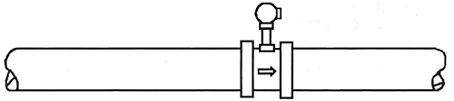 dn15渦街流量計(jì)焊接法蘭安裝示意圖四